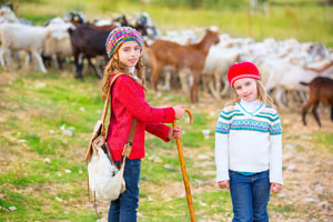 Bauernhofurlaub im Herbst: Zu Besuch bei den Tieren!