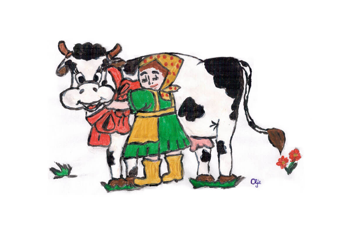 Kuhkuscheln bei "Ferien bei Bauer Voß" - © Olga Semenova
