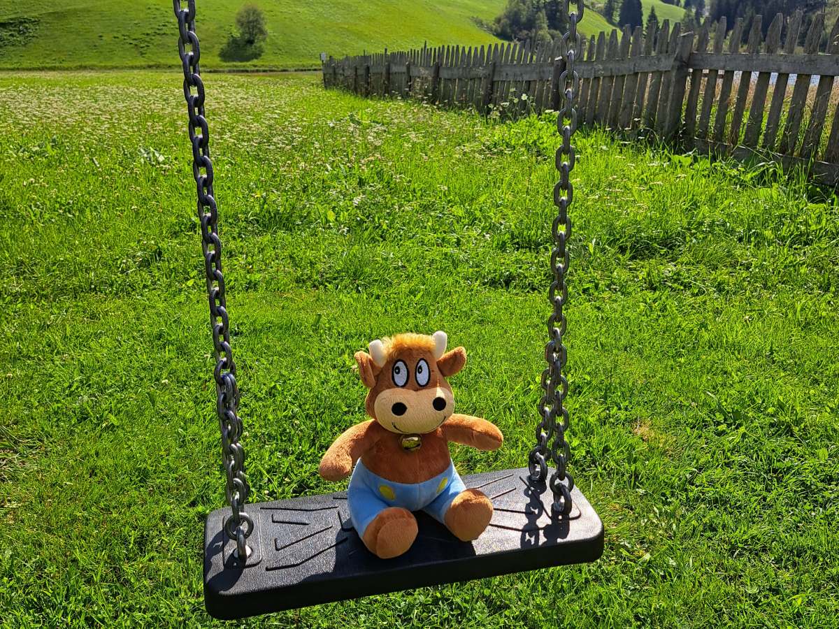 Friederike auf dem Spielplatz - Schneiderhof Sarntal